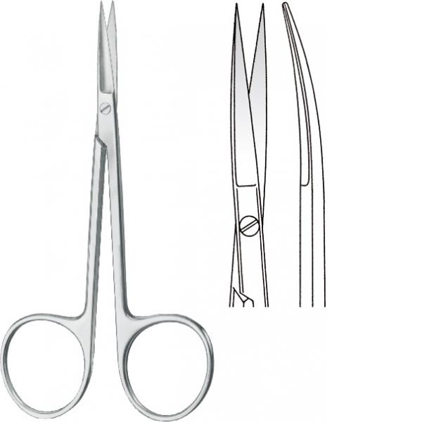iris scissors curved